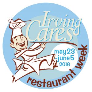 irving cares restaurant week logo